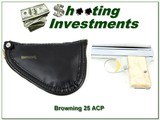 25 Auto Baby Browning .25 Nickel 68 Belgium looks unfired! - 1 of 4