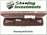 Browning A5 Ducks Unlimited 20 Ga New in Case! - 1 of 4