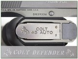 Colt Defender Lightweight 1911 Stainless unfired in case 2 mags - 4 of 4