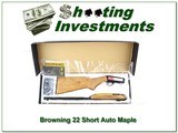 Browning 22 Auto Maple Stock 22in Short NIB! - 1 of 4