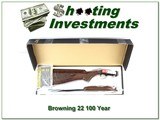 Browning 22 Auto 100 Year 22 LR Octagonal High Grade 100 made! - 1 of 4