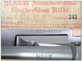 Ruger No.1 B Red Pad 243 Win looks unfired in box! - 4 of 4