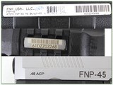FN FNP-45 full sized 45 ACP stainless slide unfired in case 3 mags - 4 of 4