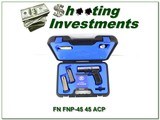 FN FNP-45 full sized 45 ACP stainless slide unfired in case 3 mags - 1 of 4