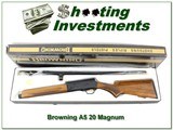 Browning A5 Magnum 20 Ga 71 Belgium unfired in box! - 1 of 4