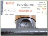 Browning A5 Magnum 20 Ga 71 Belgium unfired in box! - 4 of 4