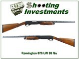 Remington 870 LW Special 20 Ga RARE English Stock - 1 of 4