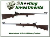 Winchester Model 52 D 22LR Military training target rifle collector! - 1 of 4