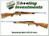 Weatherby XXII 22 Auto Exc Cond beautiful blond wood! - 1 of 4