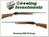 Browning 2000 20 Gauge Belgium made 28in VR - 1 of 4