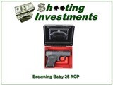 Baby Browning 25 ACP Exc Cond in factory box/case - 1 of 4