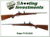 Ruger 77/22 22LR early model hard buttplate gun - 1 of 4