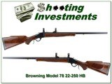 Browning Model 78 Varmint 22-250 nice wood! - 1 of 4