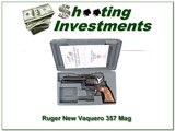 Ruger New Vaquero .357 Mag 4.75 in Blued in case - 1 of 4