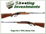 Ruger No.1 Sporter 7mm Rem 1976 Liberty unfired! - 1 of 4