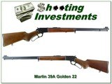 Marlin 39 A Original Golden 1967 22LR JM marked pre-safety near new - 1 of 4