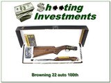 Browning 22 Auto 100 Year 22 LR Octagonal High Grade 100 made! - 1 of 4