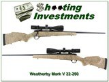 Weatherby Mark V Super Predator Master rare 22-250 w Vortex - 1 of 4