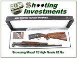 Browning Model 12 High Grade 5 20 XX Wood NIB - 1 of 4