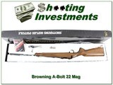 Browning A-Bolt HARD TO FIND 22 Magnum Exc Wood in box! - 1 of 4