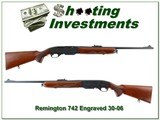 Remington 742 factory engraved 1961 made 30-06 - 1 of 4