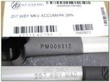 Weatherby Mark V Accumark 257 Wthy NIB - 4 of 4