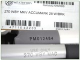 Weatherby Mark V Accumark 270 Wthy factory Accubreak NIB - 4 of 4