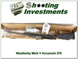 Weatherby Mark V Accumark 270 Wthy factory Accubreak NIB - 1 of 4