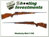Weatherby Mark V German 240 Wthy Mag - 1 of 4