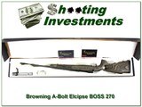 Browning A-Bolt II Eclipse RARE 270 Win BOSS - 1 of 4