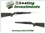 Browning A-Bolt II Stainless Stalker 270 WSM - 1 of 4