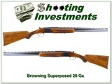 Browning Superposed RK Long Tang 1964 Belgium Blond 20 Ga Exc Cond! - 1 of 4