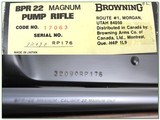 Browning BPR 22 Magnum 1977 unfired in box! - 4 of 4