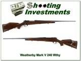 Weatherby Mark V Deluxe 9-Lug 26in Wthy 240 Exc Cond! - 1 of 4