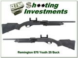 Remington 870 Youth Deer Stalker 20 in rifled barrel 20 gauge! - 1 of 4