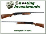 Remington 870 Wingmaster Trap B 12 Ga 30in Full nice! - 1 of 4
