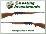 Remington 7400 in hard to find 35 Whelen made in 1995 Exc Cond! - 1 of 4