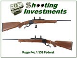 Ruger No.1 RARE 338 Federal looks new looks unfired! - 1 of 4