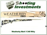 Weatherby Mark V Arroyo RC (Range Certified) 240 Wthy NIB - 1 of 4