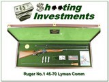 Ruger No. 1 Lyman Commemorative 45-70 - 1 of 4