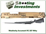 Weatherby Mark V Accumark RC 257 Wthy factory new - 1 of 4