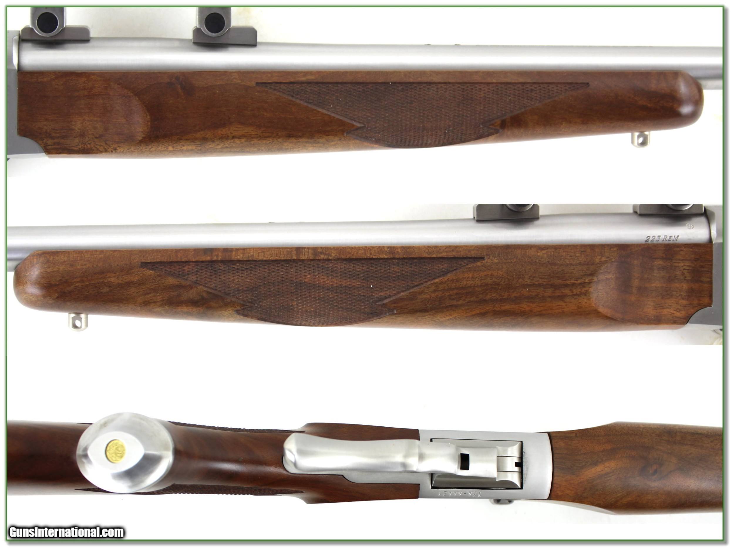 Ruger No1 Stainless Walnut Rare 223 Near New