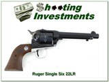 Ruger Single Six 3 screw flat top 2 tone 22LR - 1 of 4