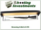 Browning A-Bolt II LH Stainless Stalker 270 Win in box w BOSS - 1 of 4