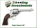 Ruger New Vaquero
Stainless 357 Mag 5.5" Exc Cond - 1 of 4