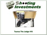 Taurus The Judge 410 45 3in gloss blue unfired in box! - 1 of 4