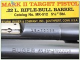 Ruger Mark II Target 5.5in bull barrel in box! - 4 of 4