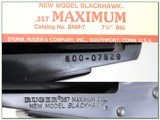 Ruger Blackhawk 357 Maximum Unfired in box! - 4 of 4