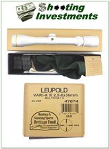 Leupold Var-X III scope 2.5-8 SILVER likew NEW in box! - 1 of 1