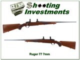Ruger 77 7mm early Red Pad pre-warning 1975 made in collector condition! - 1 of 4